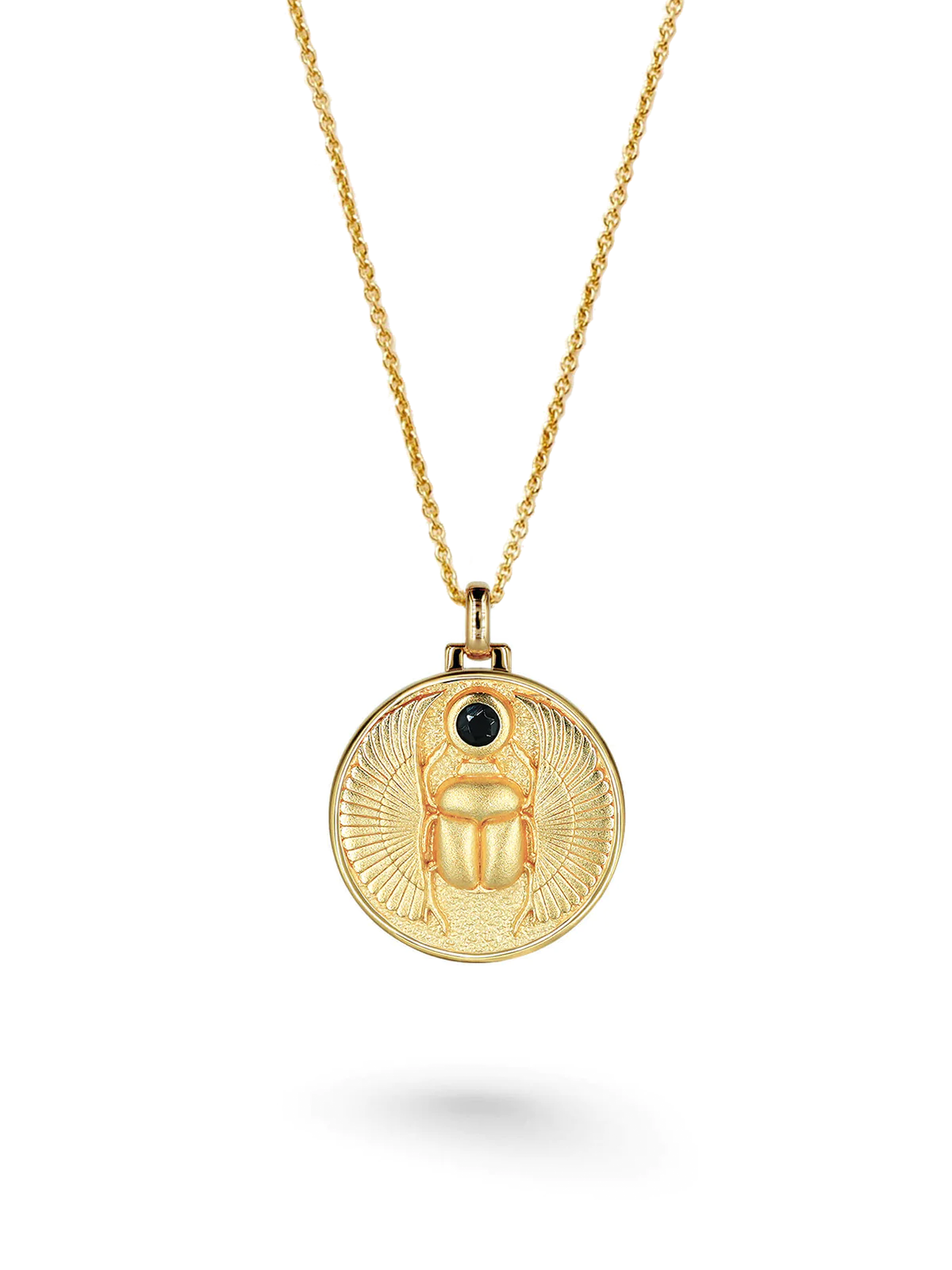 Scarabée Onyx - Collier - Vermeil