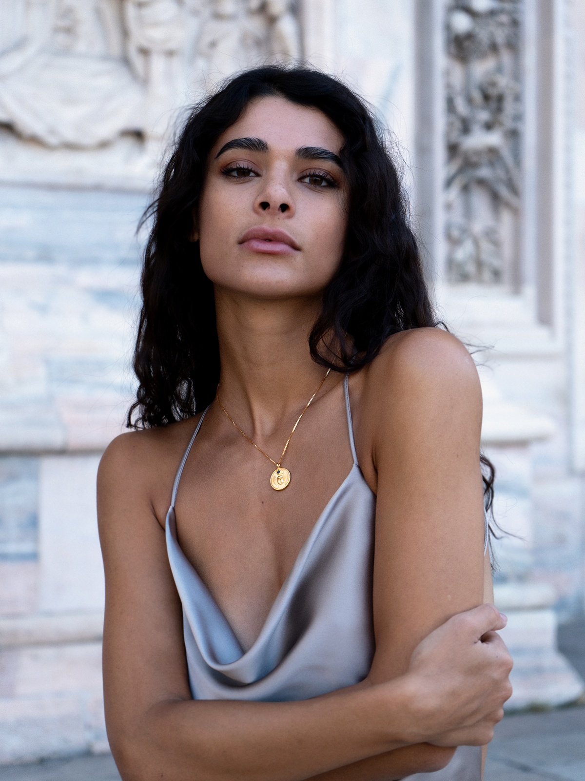 Scarabée Onyx - Collier - Vermeil