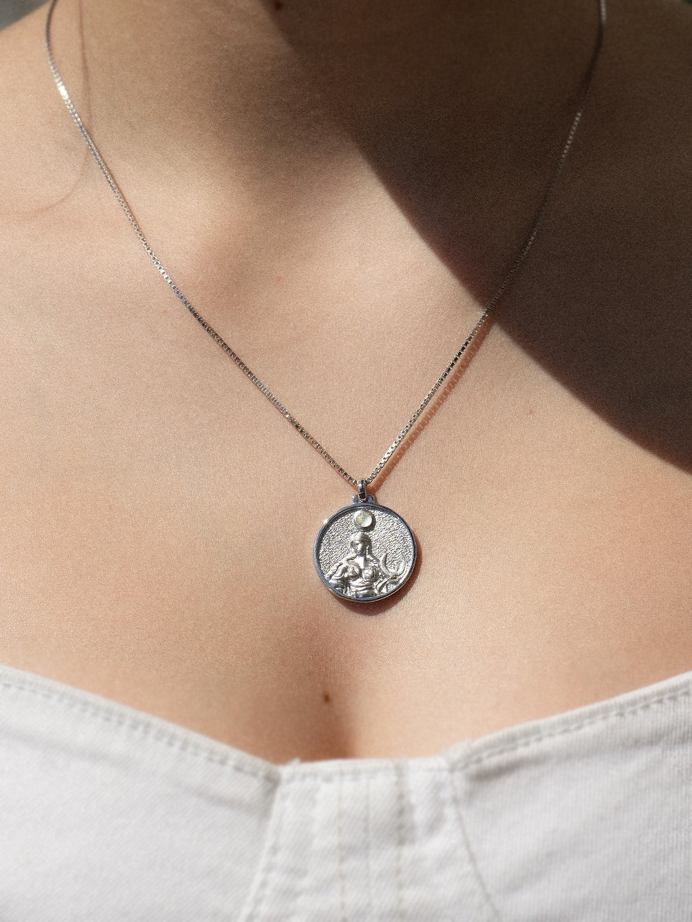 Selene - collier - argent