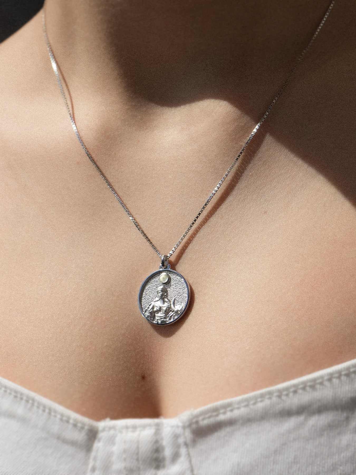 Selene - collier - argent