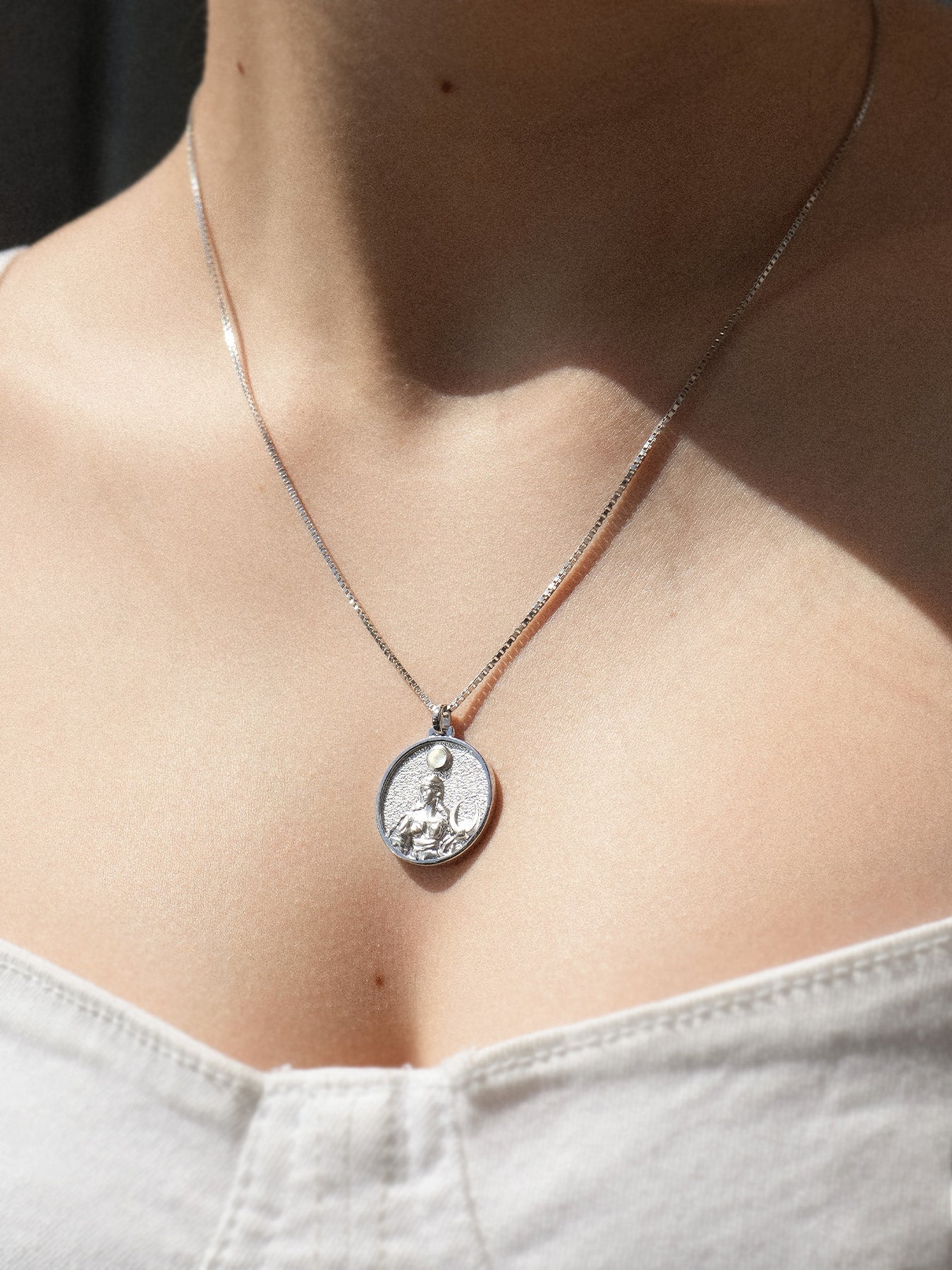 Selene - collier - argent