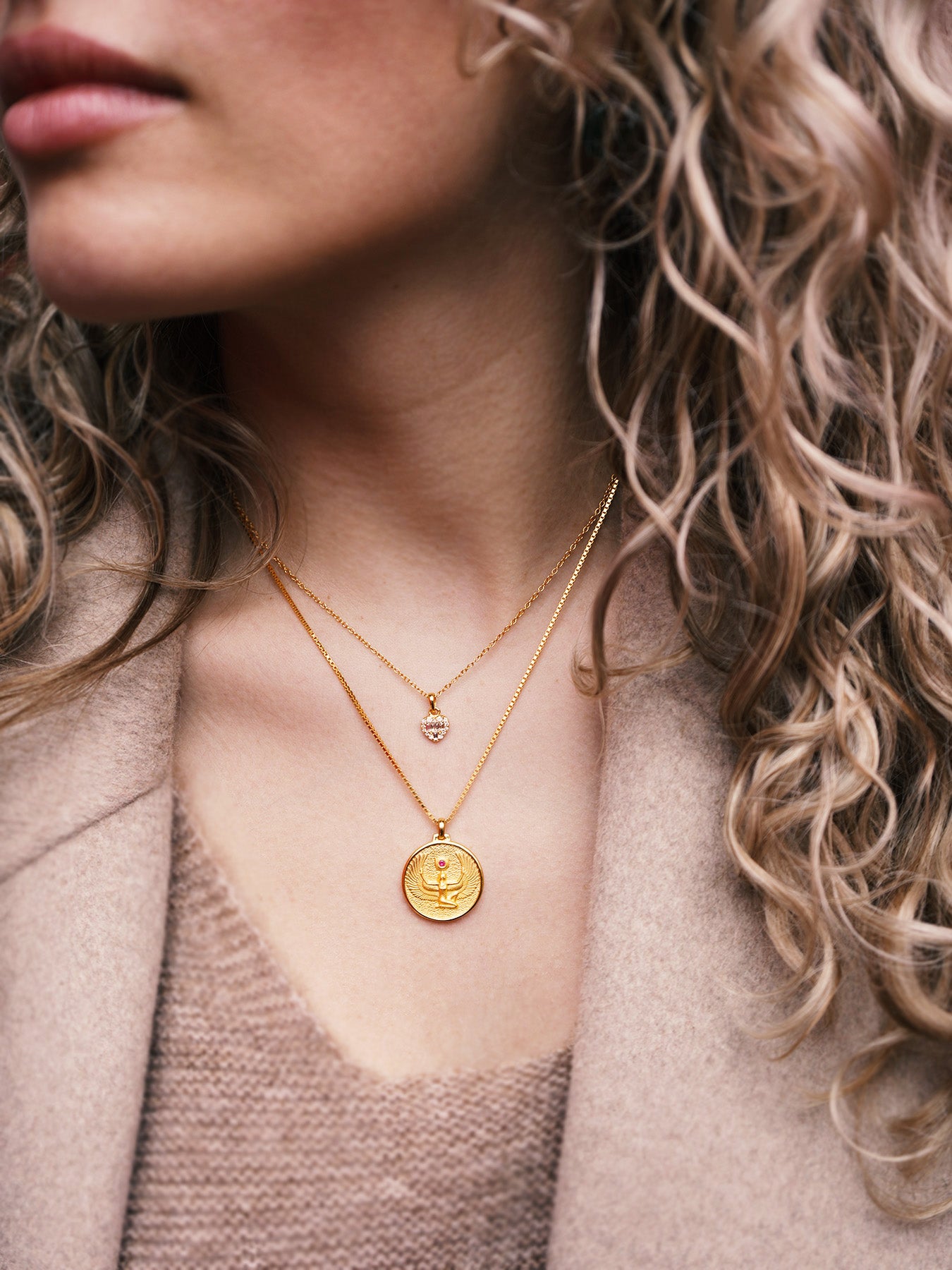 Diamond Heart - Necklace - Vermeil