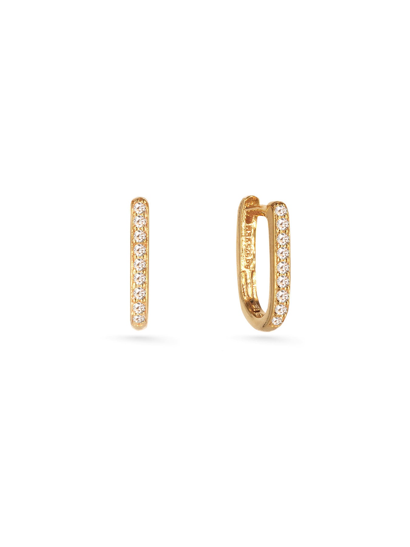Pave Topaz Hoops - Ohrringe - Vermeil
