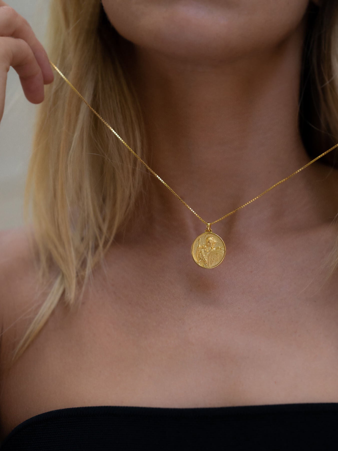 Athena - Collier - Solide - Or
