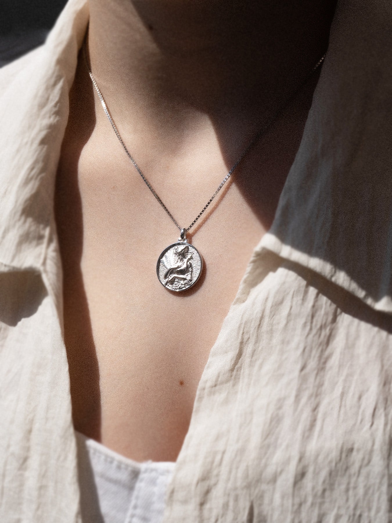 Hera - necklace - silver