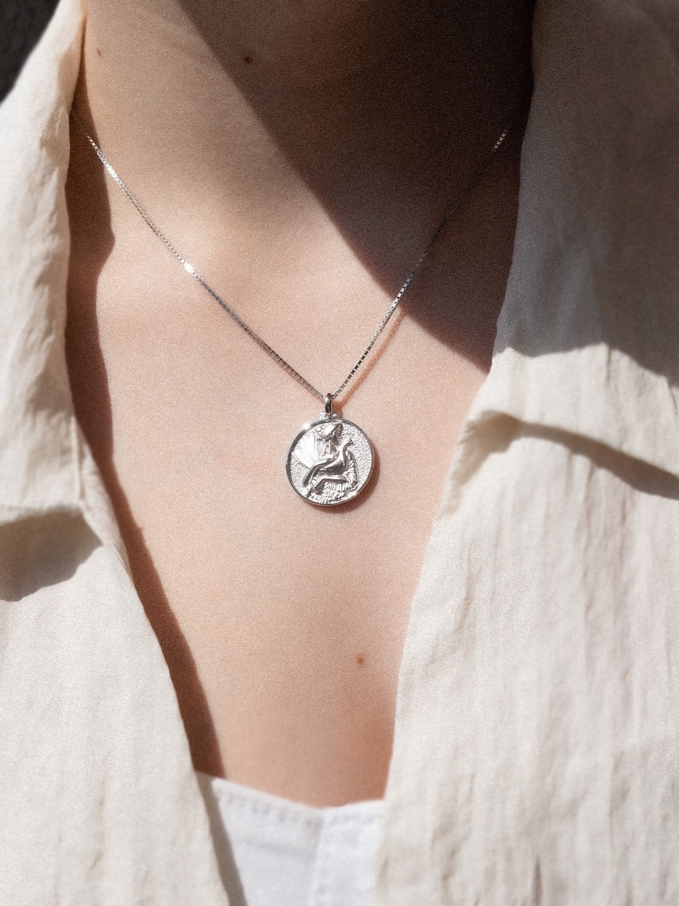Hera - necklace - silver