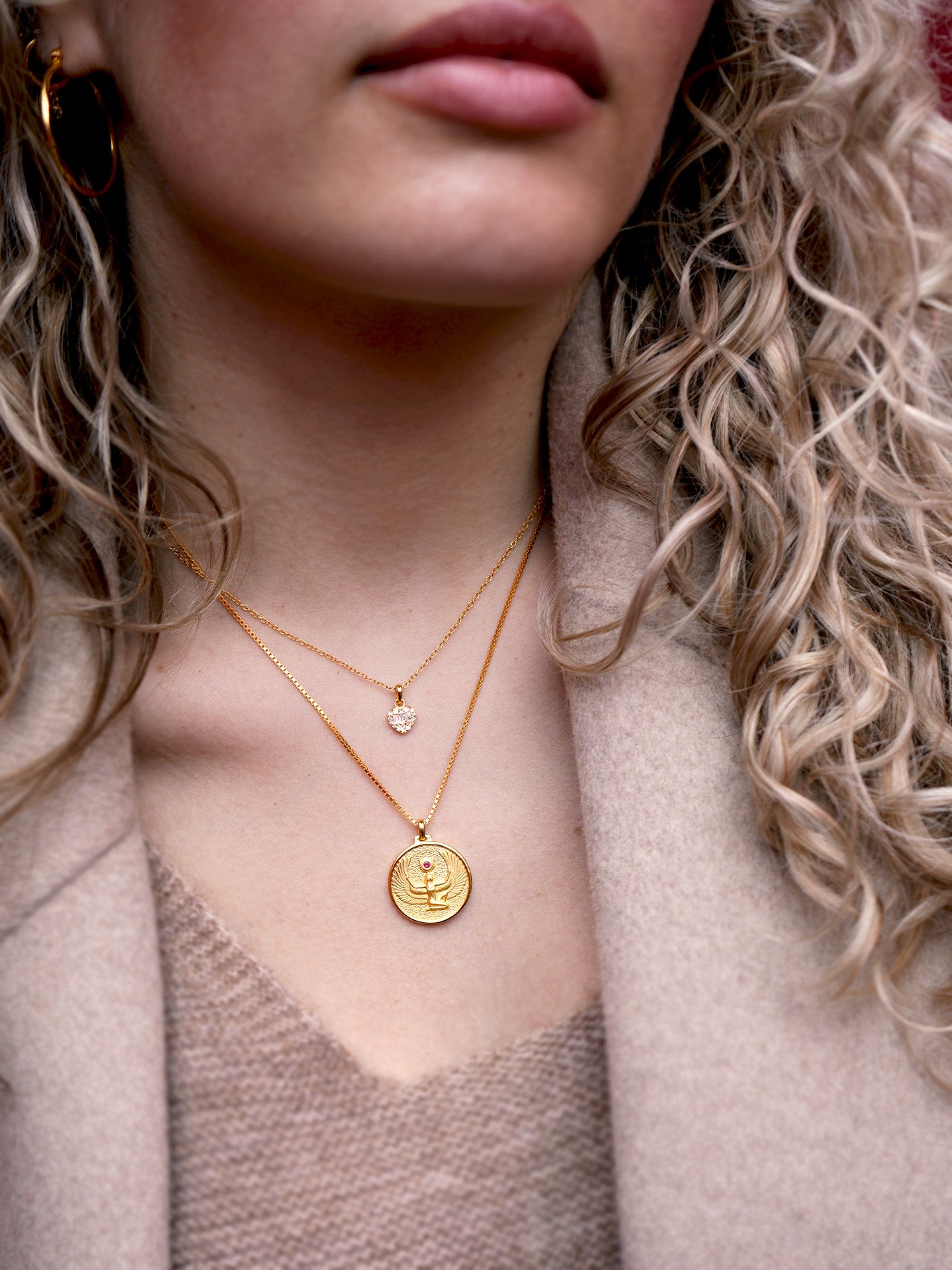 Diamond Heart - Necklace - Vermeil