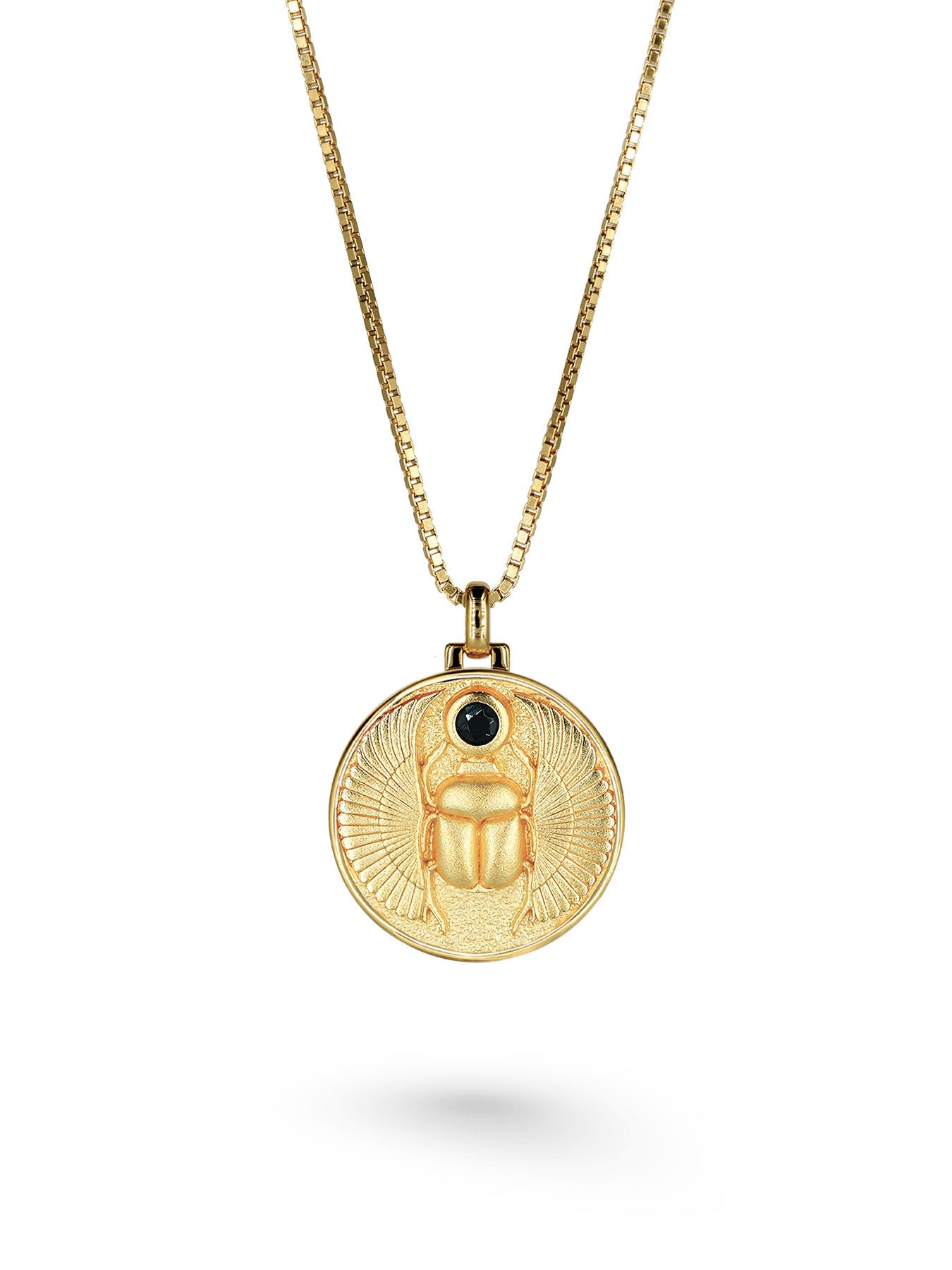 Scarabée Onyx - Collier - Vermeil