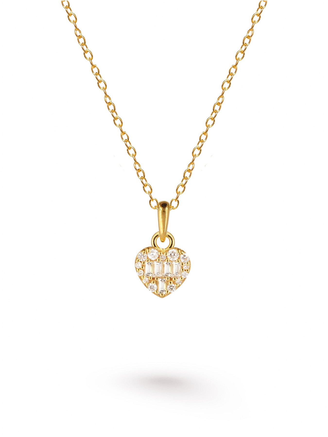 Cœur de diamant - Collier - Vermeil